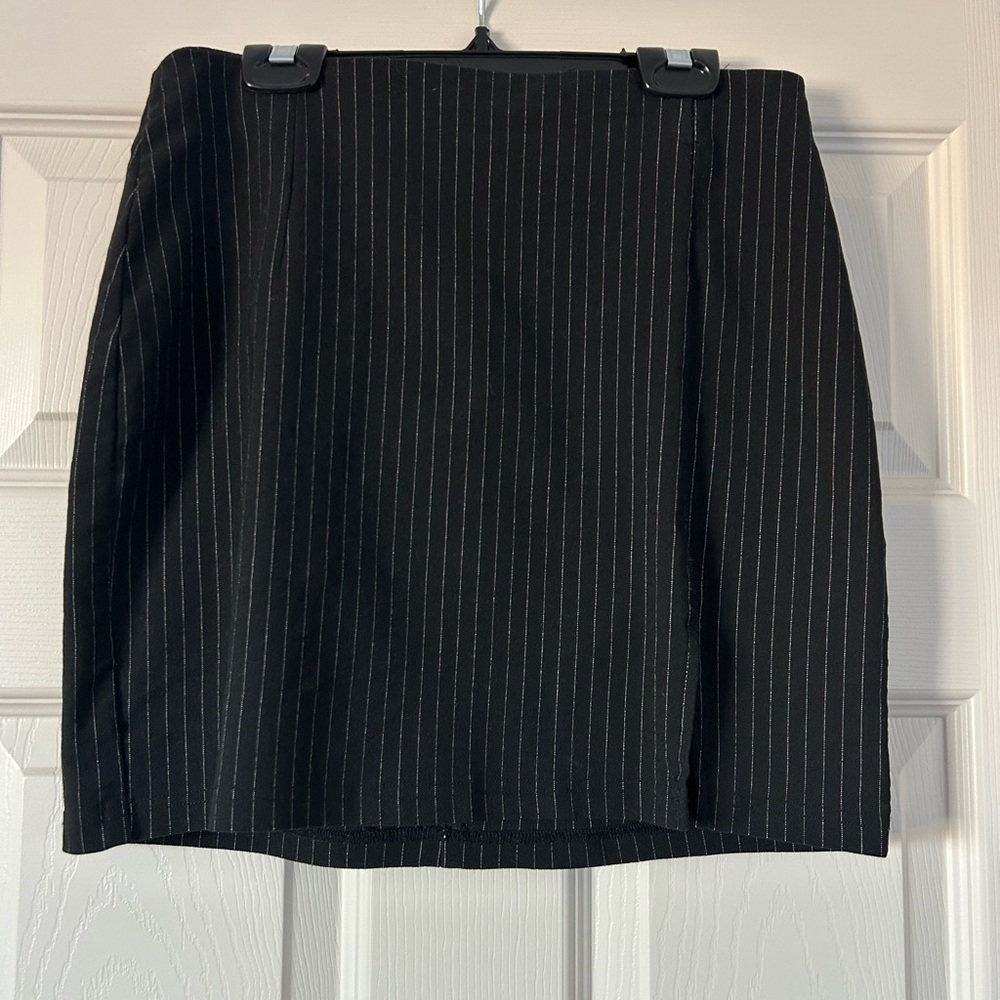 Black Striped Mini Skirt - Garage